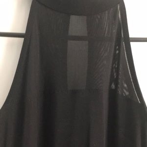 NWT black mesh dress